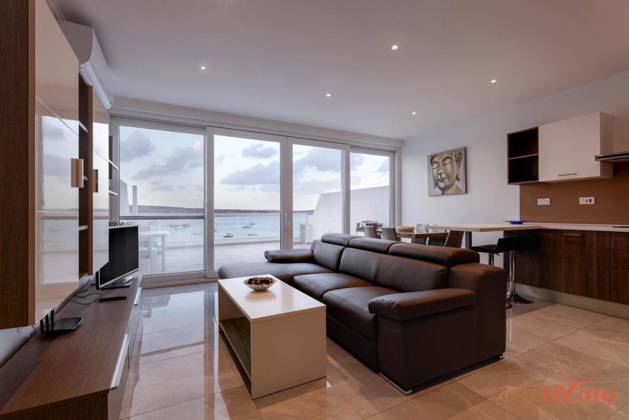 Pretty Beachfront Penthouse In Mellieha Ngoại thất bức ảnh